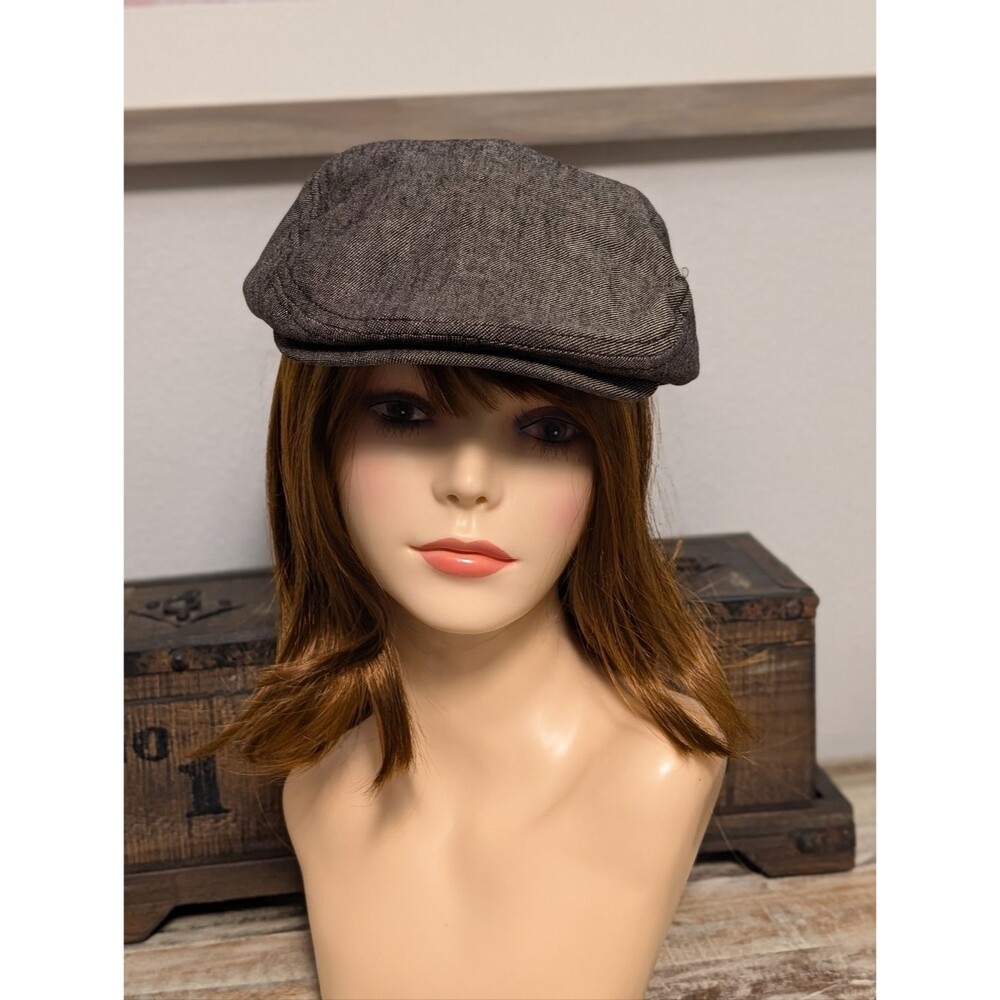 Lids Black Gray Ivy Cap Flat Cap Linen Blend S M Unisex